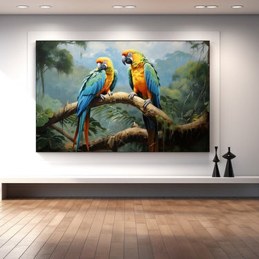 Two Parrots Painting